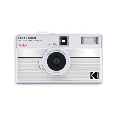 KODAK EKTAR H35N Yarım Çerçeve Film Kamera, 35 mm, Yeniden Kullanılabilir, Odaksız, Ampul Fonksiyonu, Dahili Yıldız Filtresi, Kaplamalı Geliştirilmiş Lens (Film ve AAA Pil Dah - Seçenekler: Paket, Tek