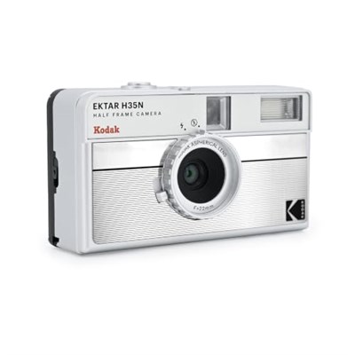 KODAK EKTAR H35N Yarım Çerçeve Film Kamera, 35 mm, Yeniden Kullanılabilir, Odaksız, Ampul Fonksiyonu, Dahili Yıldız Filtresi, Kaplamalı Geliştirilmiş Lens (Film ve AAA Pil Dah - Seçenekler: Paket, Tek
