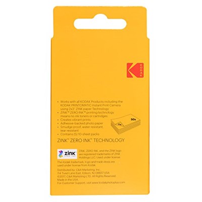 Kodak Zink fotoğraf kağıdı, 50 x 76 mm, anında film, 50li paket - Seçenekler: 50 Adet, 20 Blatt, 100 Blatt
