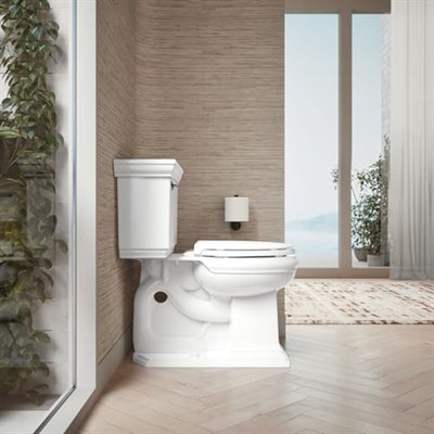 KOHLER 4639-RL-0 Cachet ReadyLatch Quiet Close Yuvarlak Klozet Kapağı, Beyaz