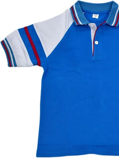 Kolej Polo Yaka Tişört Turkuaz Mavi ANDM-09