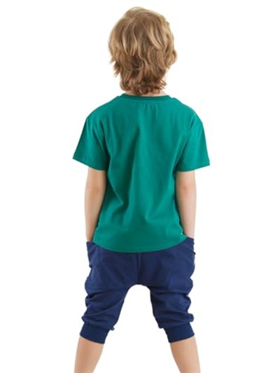 Komik Timsah Erkek Çocuk T-shirt Baggy Şort Takım