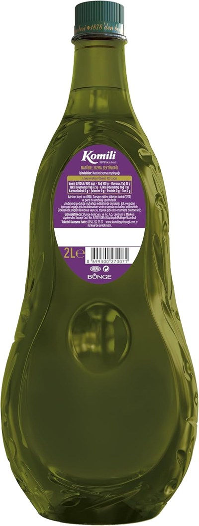 Komili Ege Sızması 2 Lt Natürel Sızma Zeytinyağı, Pet Şişe