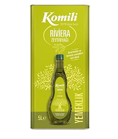 Komili Riviera Zeytinyağı Teneke 5 Lt