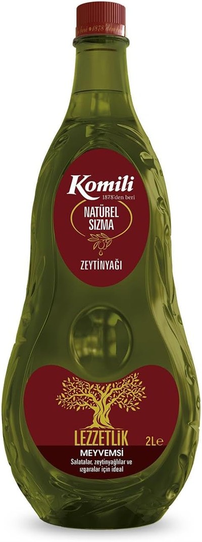 Komili Sızma Zeytinyağı, Natürel Sızma Zeytinyağı 2 Lt Pet Şişe