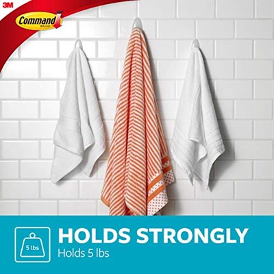 Komut BATH17 3ES b y k el havlusu kanca, Value Pack, 3-kanca, 3-Large izgili su ge irmez, BATH17-3ES