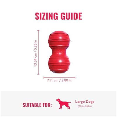 Kong Dental Köpekler İçin Çift Ekstra Çiğneme Oyuncak - Kırmızı