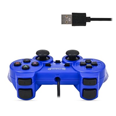 Kontorland Kablolu PC Gamepad – D-Input & X-Input Destekli Çift Titreşimli USB Oyun Kolu