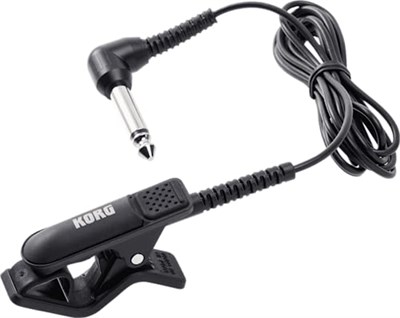 Korg - CM-300-BK Klip Tipi Tuner için Geliştirilmiş Tasarım Kontak Mikrofonu - Siyah