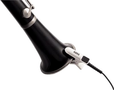 Korg - CM-300-BK Klip Tipi Tuner için Geliştirilmiş Tasarım Kontak Mikrofonu - Siyah