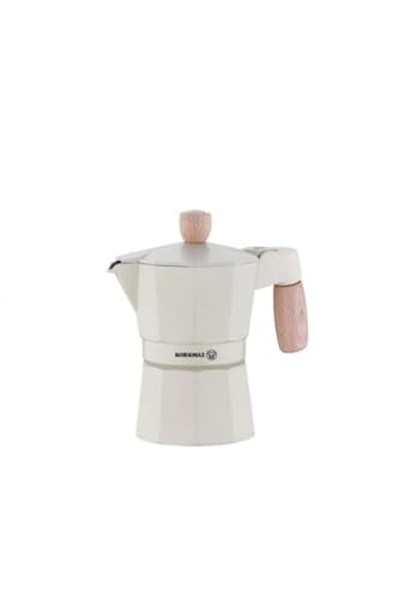 Korkmaz Etna 3 Fincan Beyaz Moka Pot 150 ml A5571