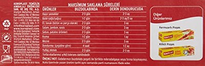 Koroplast 3lü Çok Al Az Öde Ekonomik Paket Büyük Boy 60lı Buzdolabı Poşeti, Sızdırmaz & BPA İçermez Gıda Saklama Torbası, Et, Tavuk, Balık, Sebze, Meyve, Çorba, Sos, Peynir, Kuruyemiş, Sandviç
