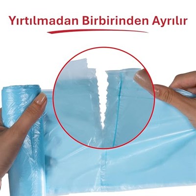 Koroplast Büyük Boy Çöp Poşeti 10lu 65x80 cm, Sızdırmaz ve Yırtılmaz, Ekonomik Büyük Boy Çöp Torbası, Geri Dönüştürülebilir Atık Torbası, Doğa Dostu, Sürdürülebilir, Güçlü ve Dayanıklı Çöp Poşeti
