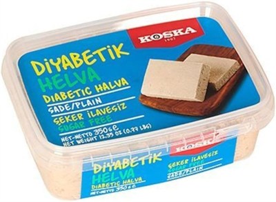 Koska Diyabetik Sade Helva, Şeker İlavesiz, 350 gr, 3lü Paket