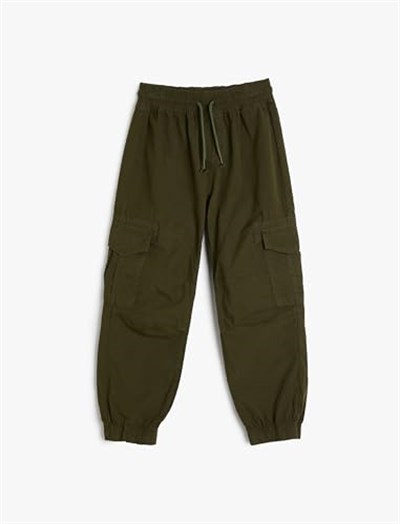 Koton Basic Jogger Pantolon Beli Bağlamalı Pamuklu