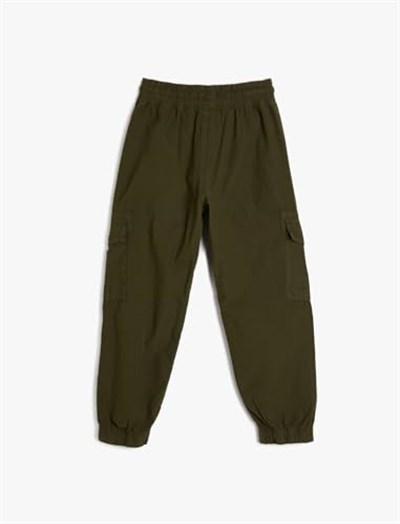 Koton Basic Jogger Pantolon Beli Bağlamalı Pamuklu