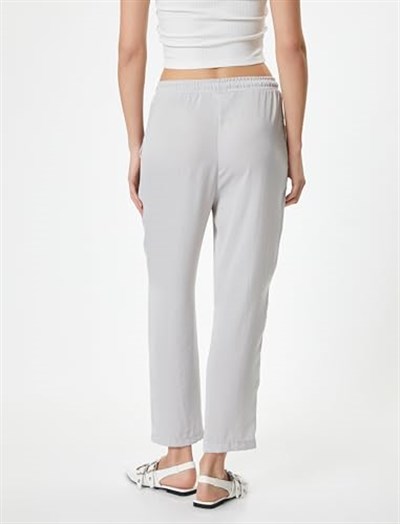 Koton Crop Paça Pantolon Beli Bağlamalı Cepli