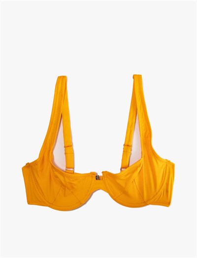 Koton Şahika Ercümen X Koton - Balenli Destekli Bikini Üstü