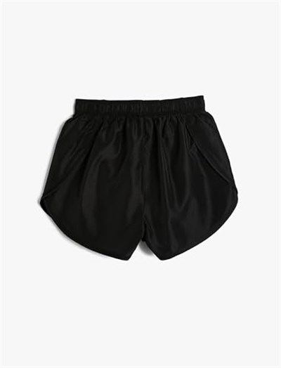 Koton Spor Mini Şort Yüksek Bel Akışkan Kumaş
