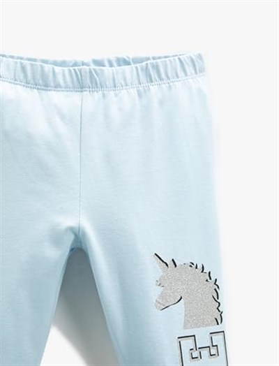 Koton Unicorn Tayt Beli Lastikli Pamuklu