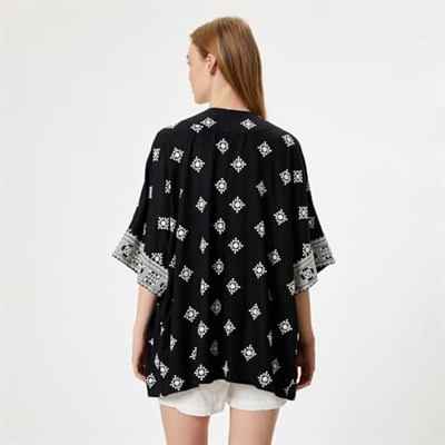 Koton Viskon Kimono Nakışlı