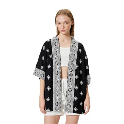 Koton Viskon Kimono Nakışlı