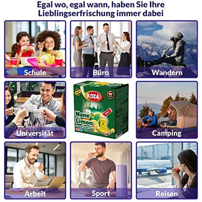Koza Tek İçimlik Nane Limon Aromalı Toz İçecek 50li
