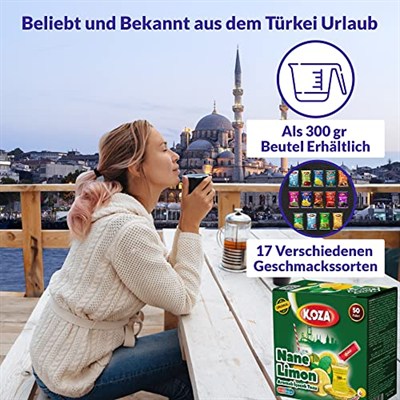 Koza Tek İçimlik Nane Limon Aromalı Toz İçecek 50li