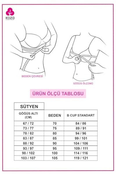 Koza Underwear Kadın Tül Detaylı Dolgusuz Toparlayıcı Minimizer Sütyen
