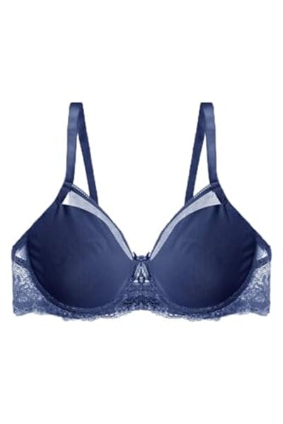Koza Underwear Kadın Tül Detaylı Dolgusuz Toparlayıcı Minimizer Sütyen
