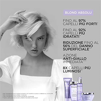 Kérastase Blond Absolu Ultra Violet 200 ml Sarı ve Gri Saçlar İçin Silver Maske