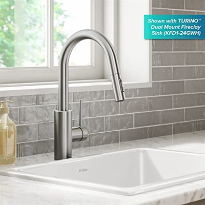 Kraus KPF-2620SFS Oletto Mutfak Bataryası, 40 cm, Noktasız Paslanmaz Çelik