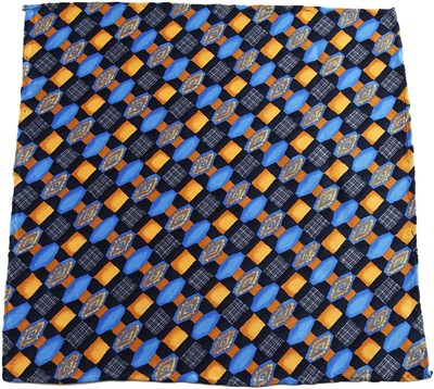 Kravatkolik Çok Renkli Motif Baskılı İpek Mendil SPS166