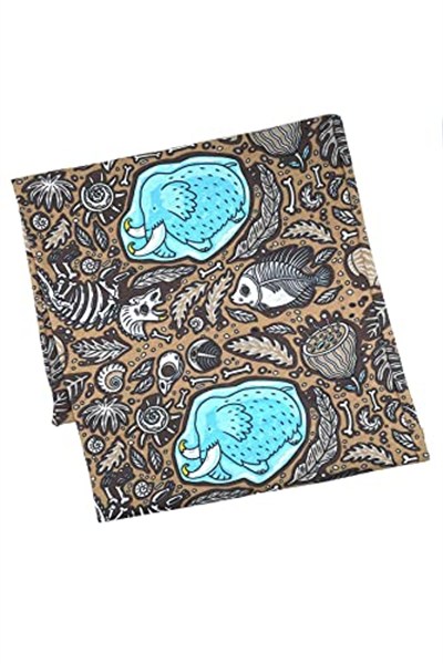 Kravatkolik Elephant Kahverengi Bandana BND90