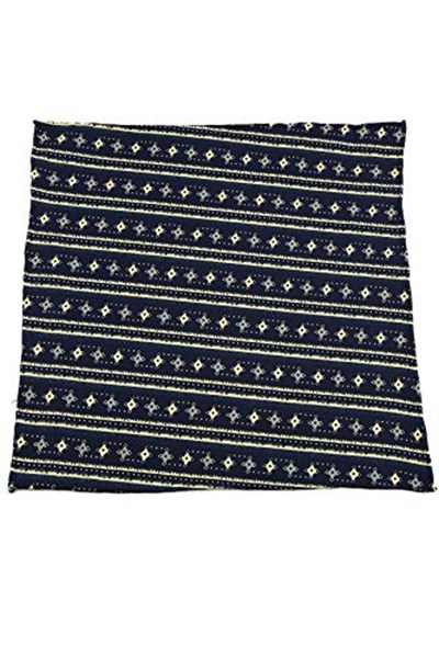 Kravatkolik Lacivert Motif Baskılı İpek Mendil SPS150