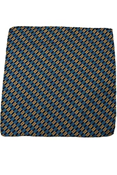 Kravatkolik Lacivert Motif Baskılı İpek Mendil SPS436