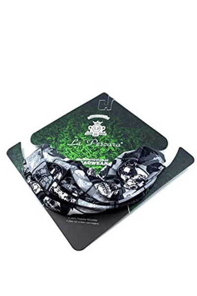 Kravatkolik Punk Skull Siyah Fuşya Bandana BND14