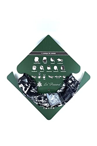 Kravatkolik Punk Skull Siyah Fuşya Bandana BND14