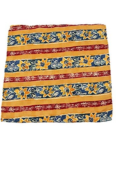 Kravatkolik Sarı Motif Baskılı İpek Mendil SPS205