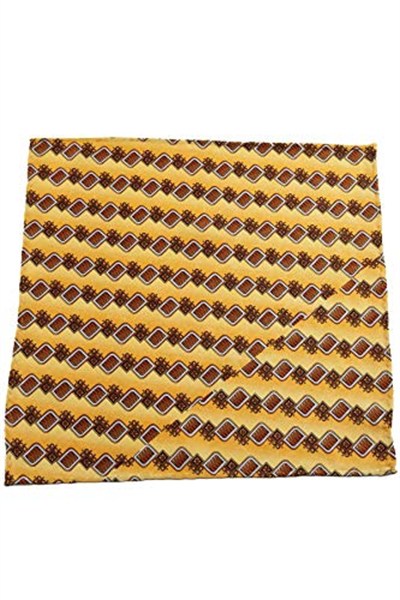 Kravatkolik Sarı Motif Baskılı İpek Mnedil SPS169