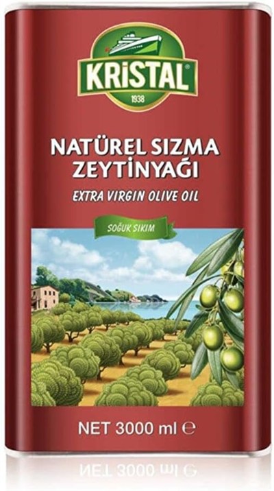 Kristal Natürel Sızma Zeytinyağı 3 L DG
