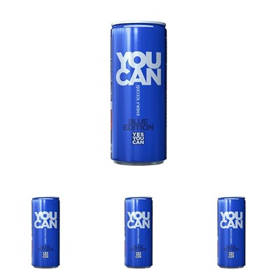 Kristal You Can Mavi Enerji İçeceği 500 ml 4lü paket