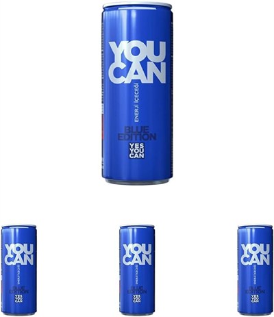 Kristal You Can Mavi Enerji İçeceği 500 ml 4lü paket