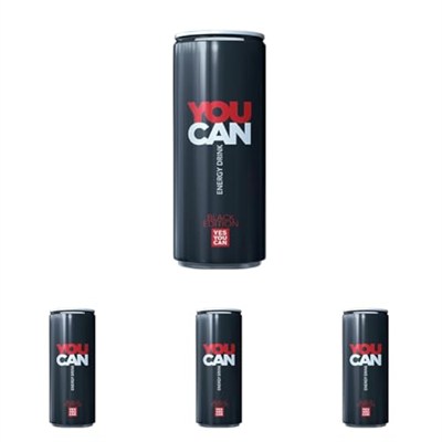 Kristal You Can Siyah Enerji İçeceği 500 ml 4lü paket