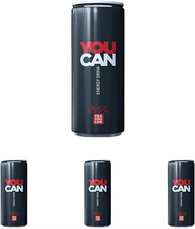 Kristal You Can Siyah Enerji İçeceği 500 ml 4lü paket
