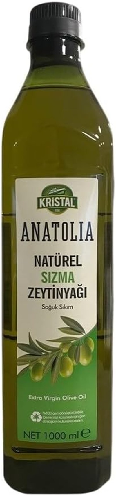 Kristal Zeytinyağı 1 L Anadolu Mirası