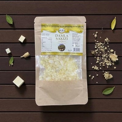 KRK Gıda Doğal Damla Sakızı 20g – Saf Sakız Reçinesi | Geleneksel Lezzet, Tatlı ve Kahveler İçin Mükemmel Aroma | Katkısız & Yüksek Kalite Gum Mastic