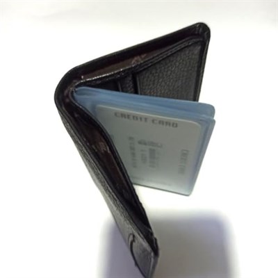 Krl Dik Hakiki Deri 20 Kartlık Kredi Kart ve Para Cüzdanı 10cm x 8cm Ultra Lüks Orjinal Kuzu Derisi