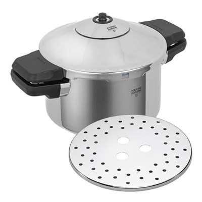 KUHN RIKON 3016 Düdüklü Tencere/Düdüklü Tencere DUROMATIC Inox Yan Sap Modeli, İndüksiyon, Paslanmaz Çelik, Gümüş, 4 Litre/24 cm