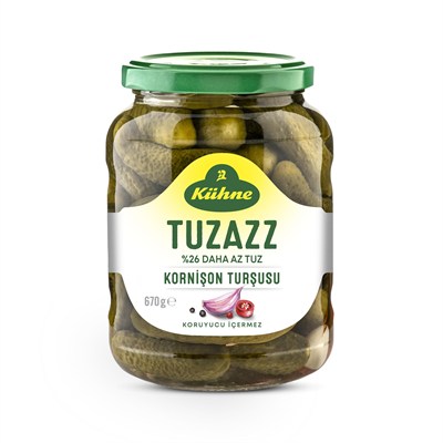 Kühne Tuz Azaltılmış Kornişon Turşusu 670 gr